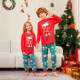 thumbnail image 3 of Europa otoño e invierno Navidad familia sombrero de Navidad zapatos muñeco de nieve elementos de Papá Noel impreso traje de manga larga familia, 3 of 5
