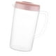 thumbnail image 4 of Recipiente para bebidas de gran capacidad de 2200 ml, resistente al calor, jarra de agua fría, jarra de plástico para jugo, tetera doméstica (rosa), 4 of 5