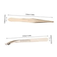 thumbnail image 2 of STOBOK 6Pcs Golden Eyelash Tweezer Set Stainless Steel Lash Extension Tools for Accurate Eyebrow Shaping, 2 of 6