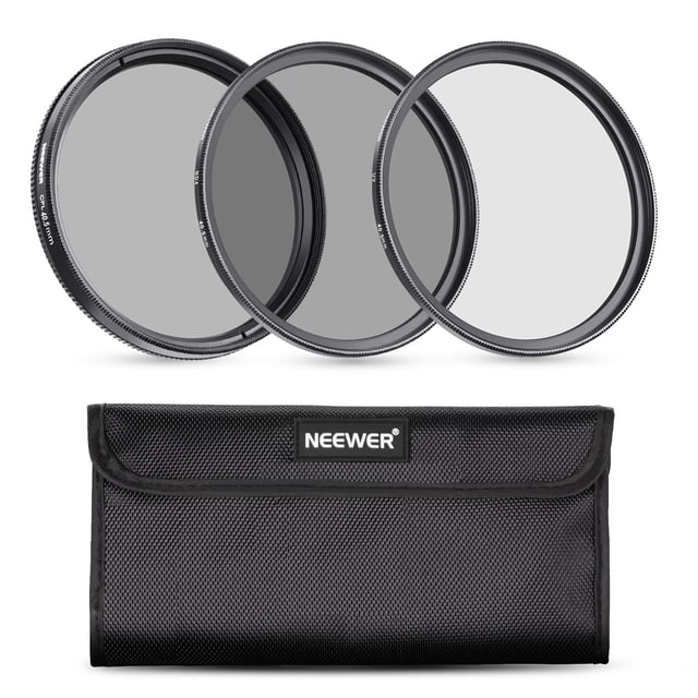 Kit de filtros de lentes Neewer de 40,5 mm ND UV CPL para cámara