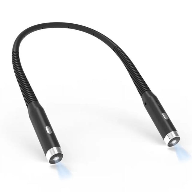 Luces de libro YONGSHENG luz de lectura LED cuello 3 niveles de brillo brazos flexibles silicona suave