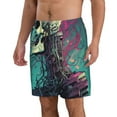 thumbnail image 2 of Logiee Cartoon Art Skull Print Mens Swim Trunks Quick Dry Board Shorts,Breathable Hawaii Beach Shorts Swimwear Bathing Suits-Medium, 2 of 6