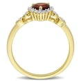 thumbnail image 5 of Everly Women's Garnet and Topaz Yellow Gold Plated Ring, 5 of 8