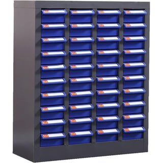 Akro-Mils 26 Drawer Plastic Storage Organizer with Drawers for Hardware,  Small Parts, Craft Supplies, Black