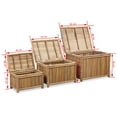 thumbnail image 2 of vidaXL Storage Boxes 3 pcs Bamboo, 2 of 5