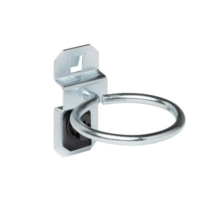 Triton Products® LocHook 2-1/2" Single Ring 1-3/4"ID Zinc Plated Steel Tool Holder for LocBoard, 5pk