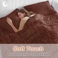 thumbnail image 5 of Dark Brown Duvet Cover Set, Vintage Country Monochrome Chocolate Color Soft Duvet Cover Full Size Bedding Set 4 Pieces, 1 Quiltcover and 2 Pillowcases with Zipper, 1 Bed Sheet for All Seasons, 5 of 9