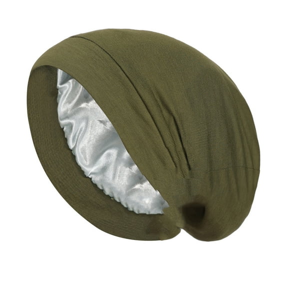 TRUBKH Satin Headbands Head Band Hair Turban Cotton Headbands for Women Head Wraps for Women Nurse Headbands for Women Sweat Headband Army Green One Size