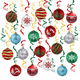 thumbnail image 1 of Adornos de bolas de Navidad, juego de decoraciones de bolas de Navidad, adornos colgantes decorativos irrompibles para adornos de árboles de Navidad, decoración para el hogar, bodas, fiestas, oficinas, 1 of 5