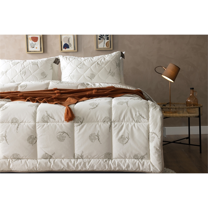 Duvetta 100 Wool Comforter with Cotton Fabric Cover New Zealand Wool King Size