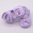 thumbnail image 3 of Infant Baby Girls Boys Handmade Princess Flats Toddler First Walkers Soft Cotton Non-Slip Crib Wedding Dress Shoes, 3 of 5