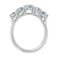 thumbnail image 2 of 1 Carat 5-Stone Diamond Wedding Band Ring in 14K White Gold (Ring Size 9.25), 2 of 4