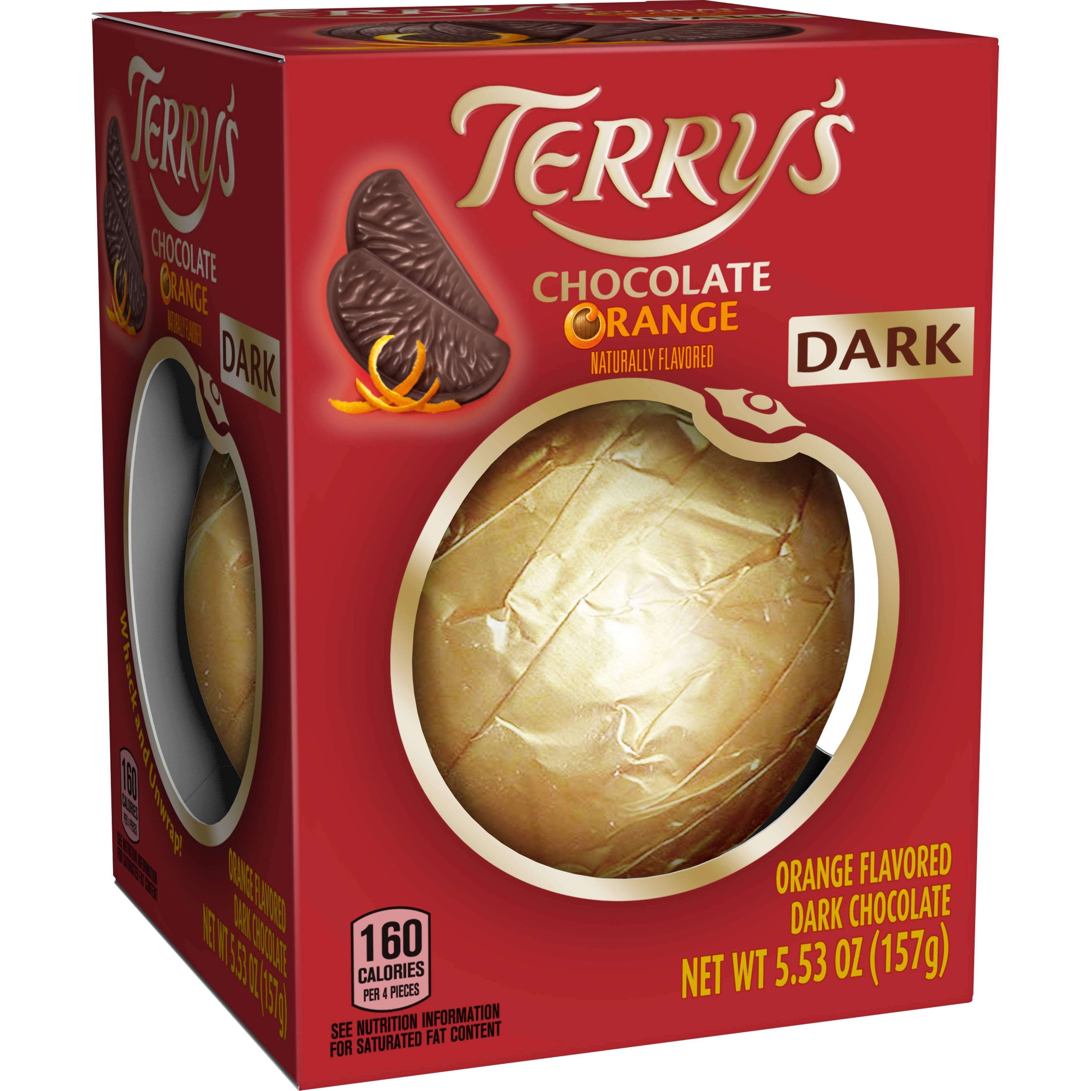 Terry's Chocolate Orange, Orange Flavored Dark Chocolate, 5.53oz Box