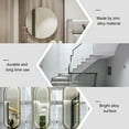 thumbnail image 4 of AURARMLET 2 Sets 8 Pcs Glass Mirror Holder Silver Square for Bathroom Use and Glass Shelves Fixing, 4 of 4