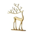 thumbnail image 3 of Figura de Reno para Decoración Navideña, Estatua de Ciervo, Elegante, Regalo de Navidad, Moderna, Figuras Navideñas para Decoración Del Hogar Y Mesa D S Oro, 3 of 9