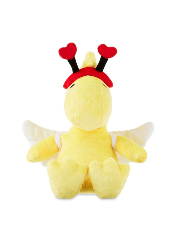 Peanuts Woodstock 17 inch Valentine's Plush, Yellow, All Ages