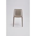 thumbnail image 2 of Set of 4 Coffee Brown Stackable Polypropylene Side Chair, 2 of 5
