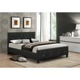 thumbnail image 1 of PU Leather Bed with Headboard, 1 of 1