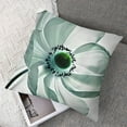 thumbnail image 7 of Flower Pillow Sham, Poppy Flower Blooms Meadow Garden Floral Radiographs Unusual Rare Art Print, Decorative Standard King Size Printed Pillowcase,  White Teal, 7 of 7