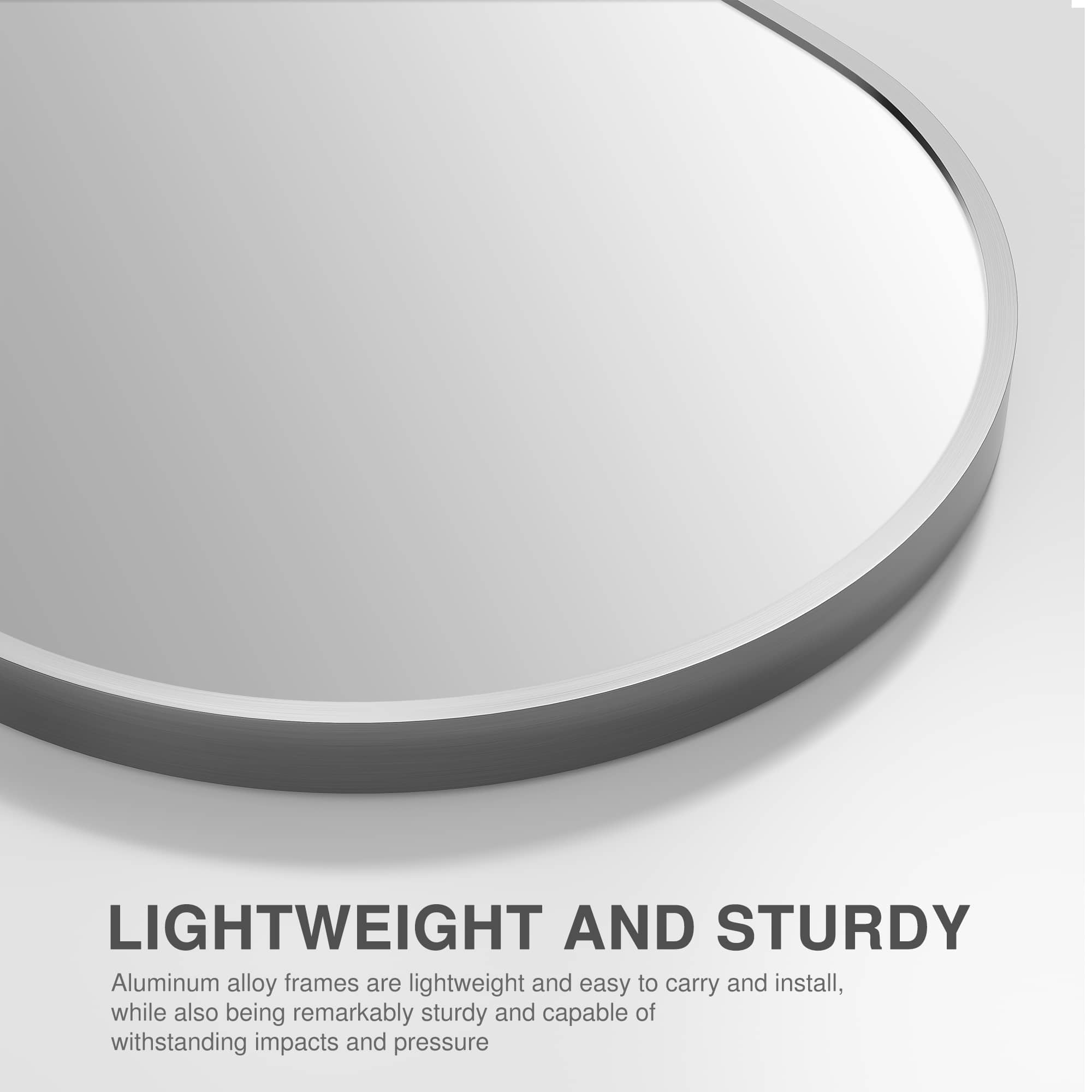 MAYEERTY Set of 2 Arched Wall Mirror, Aluminum Alloy Bathroom Vanity Mirror, 35.8"x24"