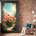 thumbnail image 6 of LUUFILx Spring Tulip Garden Backdrop Banner Home Party Event Decor Photography Background Scenic Celebration Scene Country House Outdoor Photoshoot, 6 of 7
