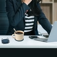 thumbnail image 4 of Unique Bargains Water-repellent Pyramid Design Drink Coaster Set Navy Blue, 4 of 5