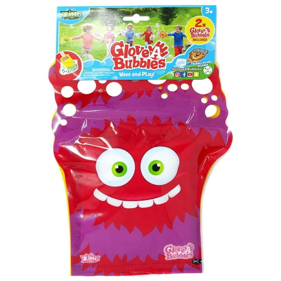 Glove A Bubble Red & Yellow Monsters 2-Pack