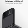 thumbnail image 6 of SaniMore Case for Samsung Galaxy Z Flip 3 6.7" 2021, Rugged Frosted PC Backplane Anti-shock Anti-drop Anti-greasy 360° Full Protective Slim Lightweight Case for Samsung Galaxy Z Flip 3 6.7", Darkgreen, 6 of 7