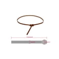 thumbnail image 3 of INSPIRE CHIC Women's Adjustable Belts Leather Skinny Waistband No Buckle For Dress Brown, 3 of 5