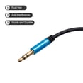 thumbnail image 3 of 3.5mm TRS Aux Cable Male to Male Auxiliary Audio HiFi Headphone Cord 6.6ft Nylon Braided, Blue, 3 of 6