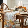 thumbnail image 3 of Thanksgiving Harvest Table Runner, Autumn Thanksgiving Kitchen Dining Table Decoration for Home Party Decor 13x60 Inches, 3 of 9