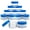 Blue, variant on Beauticom 12 Pieces High Quality 20G/20ML Clear Round Acrylic Cosmetic Product Sample Travel Jars with Flat Top Lids (Pink)