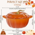 thumbnail image 4 of Ktaxon 5 Quart Pumpkin Enameled Cast Iron Dutch Oven with Upgraded Textured Handles, 500°F Oven Safe Pumpkin Pot w/ Potholder & Gloves, Halloween & Thanksgiving Gift, 4 of 12