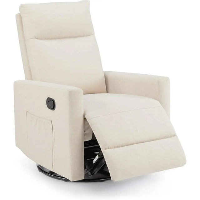 Recliner Chair for Adults, Massage PU Leather Small Recliner Sofa Home Theater Seating with Lumbar Support sofa recliner chair My Lux Decor Round