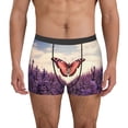 thumbnail image 1 of Fotbe Butterfly Over Lavender Calzoncillos Tipo Boxer con Bolsa de Soporte Total para Hombre, X-Temp Fresco, Transpirable y de Secado Rápido-X-Large, 1 of 5