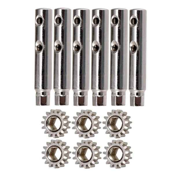 6 piezas de clavijas de afinación para instrumentos de guitarra, llaves, cabezales de máquina, montaje con orificio hexagonal, engranaje 1::15 Style8