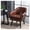 Brown B, variant on Leather Accent Chair, Dining Chairs Modern, Modern Club Chair With Solid Wooden Legs Mid-century Armchair With Wingback And Backrest For Living Room Bedroom Reception Room Office