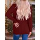 thumbnail image 5 of Suéter de Punto de Larga para Mujer, Otoño 2025, Cárdigan Abierto con Botones, Prenda Exterior Holgada Vino Tinto M, 5 of 8