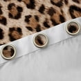 thumbnail image 4 of Homewish Animal Print Black Out Curtains For Teens Boys Girls,Wildlife Leopard Cheetah Curtains Pack of 2 (42x63 Each),Black Brown Bedroom Curtains,Lightweight Room Decor, 4 of 6