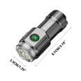 thumbnail image 2 of Pcksrro Small household appliances deal!Mini Fixed High Brightness Flashlight With Portable Clip And Magnetic Suction Outdoor Three Bead Strong Light Flashlight 400MAH, 2 of 3