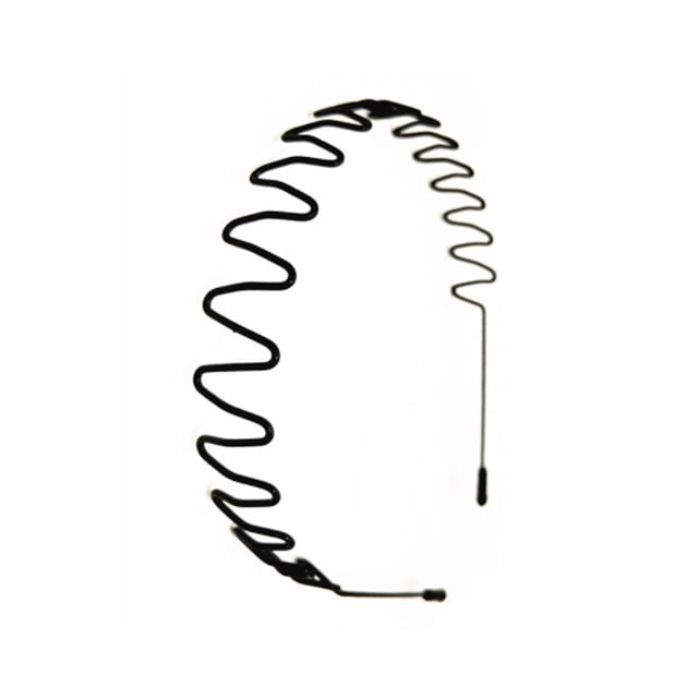 Diadema ondulada negra Qarigey Primavera Herramientas de belleza confiables AP008942-02B