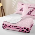 thumbnail image 4 of Catabedysis Personalized Letter Gifts Quilt Full,Classic Leopard Alphabet Z Full Bedspread Sets For Girls,3 Pieces, 4 of 7