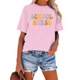 thumbnail image 2 of YDLCAFD T-Shirts d'Entraînement pour Femmes Coupe Ample Mode Décontractée Imprimée Col Rond Manches Courtes Pull T-Shirt, 2 of 4
