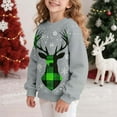 thumbnail image 3 of Favoffer Toddler Girls Christmas Sweatshirt Kids Santa Claus Elk Bear Shirt Xmas Hoodie Cotton Long Sleeve Tops for 1-15Y, 3 of 7
