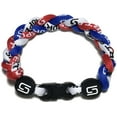 thumbnail image 1 of Sport Ropes Triple Titanium Bracelet (Red/White/Blue, 8"), 1 of 4