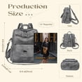 thumbnail image 2 of ROOSALANCE Mochila Monedero para Mujer, Mochila Mujer Monedero Pequeño Cuero Impermeable Antirrobo Bolsos de Hombro Bolsos Mujer, 2 of 5