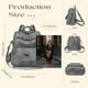 thumbnail image 2 of ROOSALANCE Mochila Monedero para Mujer, Mochila Mujer Monedero Pequeño Cuero Impermeable Antirrobo Bolsos de Hombro Bolsos Mujer, 2 of 5