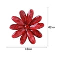thumbnail image 6 of Eoperou Simple Acrylic Flower Wreath Brooch Elegant Suit Alloy Brooch Pin for Women Stylish Look Accessories, 6 of 8