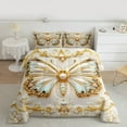 thumbnail image 2 of Homewish Chic Flying Butterfly 2pcs Bedding Comforter Set for Children Teens Girls,Dreamy Princess Twin Comforter Sets,Exotic Style Breathable Bedding Set,Lightweight Room Decor,Reversible, 2 of 8