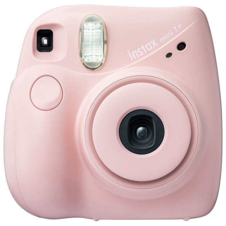 Fujifilm INSTAX Mini 7+ Bundle (10-Pack Film, Album, Camera Case,  Stickers), Light Pink, Brand New Condition 